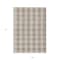 Homeroots 9' X 12' Beige And Brown Plaid Washable Indoor Outdoor Area Rug 595461 - alternate 9