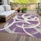 Homeroots 10' X 14' Purple Ivory And Gray Abstract Washable Indoor Outdoor Area Rug 599159 - alternate 8