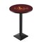 Holland Bar Stool Co 42" Blk Wrinkle Louisiana-Monroe Pub Table, 36" dia. Top L217B4236LA-Mon - alternate 1