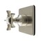 Kingston Brass Single-Handle Six-Way Diverter Valve with Square Trim Kit, Brushed Nickel KS4048NX - alternate 1