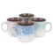 Gibson Home Blurry 4 Piece 19 Ounce Stoneware Straight Shape Mug Set in Assorted Colors 120245.01 - alternate 1