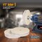 Powertec 6" Extra Thick Spiral Sewn Buffing Wheel, Cotton (80 Ply) with 1/2" Arbor Hole, 2PK 71630 - alternate 6