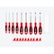 Tekton Slotted Screwdriver Set with Red Modular Organizers - 4 Inch Shanks, 9-Piece (3 -14 mm) DWS90105 - alternate 6