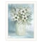 Homeroots White Blooms White Framed Print Wall Art 530121 - alternate 1