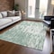Homeroots 9' X 12' Sage And Ivory Abstract Washable Indoor Outdoor Area Rug 612699 - alternate 9