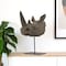 Homeroots 17" Brown Resin Rhinoceros Tabletop Sculpture 574105 - alternate 6