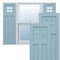 Ekena Millwork True Fit PVC San Antonio Mission Style Fixed Mount Shutters, Peaceful Blue, 18W x 42H, PR TFP001ST18X042SB - alternate 1