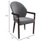 Leisuremod Opaline Series Elegant Wooden Dining Chair in Two-Tone Grey OC24GR - alternate 10