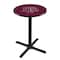 Holland Bar Stool Co 36" Blk Wrinkle Texas A&M Pub Table, 36" dia. Top L211B3636TexA-M - alternate 1