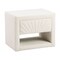 Homeroots 16" Ivory Wood Woven Texture One Drawer Nightstand 668551 - alternate 10