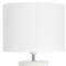 Homeroots 17" Off White Ceramic Novelty Table Lamp With White Drum Shade 643469 - alternate 3