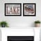 Homeroots Set Of Two Lake Life is Better 3 Black Framed Print Wall Art, 2PK 408014 - alternate 6