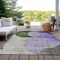 Homeroots 8' X 10' Lavender Purple And Green Geometric Washable Indoor Outdoor Area Rug 604920 - alternate 9