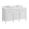 James Martin Vanities Vanity, without top, Bright White, 59.88 in W x 23.5 in D,  424-V60D-M-BW - alternate 5
