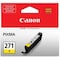 Canon CLI-271 Original Standard Yield Inkjet Ink Cartridge, Yellow CLI-271Y - alternate 2