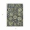 Homeroots 5' X 8' Fern Green And Blue Damask Washable Indoor Outdoor Area Rug 609067 - alternate 7