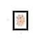 Homeroots Peachy Petals Black Framed Print Wall Art 529874 - alternate 4