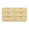 Manhattan Comfort Chrystie 2-Piece Dresser and Nightstand in Natural DR2066-1 - alternate 7