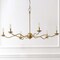 Jonathan Y Shana 35.5" 6-Light Grand Modern Transitional Adjustable Sculptural Wavy Arm Candle-Style Metal LED JYL9558B - alternate 11