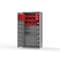 Strong Hold 14 GA Bin Cabinet with 2 Shelves, 4 Drawers - 36 In W. x 72 In. H x 24 In. D - 30 Red Bins 36-BBS-242-4DB-30R-12DP-NL-L - alternate 3