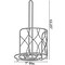 Basicwise Freestanding Black Iron Towel Paper Holder Stand Roll Dispenser with Frame for Kitchen, Set of 2 QI004450.2 - alternate 10