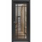 Sartodoors Sliding French Pocket Door Clear Glass, Lucia 2266 Matte Black and Aluminum Strips, Kit Trims Rail LUCIA2266PD-BLK-18 x 96 - alternate 1