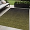 Homeroots 5' X 8' Olive Green And Charcoal Abstract Washable Indoor Outdoor Area Rug 588961 - alternate 1