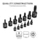 Neiko Tamperproof Torx Impact Socket Bit Set 10282B - alternate 10