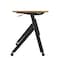 Flash Furniture Davis 60in. x 24in. HD Nesting Table w/Y-Legs, Modesty Panel, 1in. Thick Walnut Tabletop, Blk Frame MT-M6024-Y-LEG-WLNBLK-GG - alternate 10