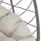Leisuremod Summit Foldable Egg Swing Chair with Iron Stand, UV-Resistant Wicker, Weatherproof SSCBL-35LBR - alternate 10