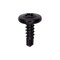 Auveco Phillips Washer Head Tapping Screw with Tek Point #8 x 1/2in - Black, 100PK 23893 - alternate 1