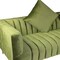 Homeroots 90" Olive Green Velvet Sofa And Toss Pillows With Gold Legs 489537 - alternate 8