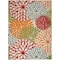 Homeroots 10' X 14' Green Orange And Red Indoor Outdoor Area Rug 521647 - alternate 1