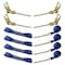 Tie 4 Safe 8 Point Roll Back Tie Down Kit w/ Chain Ends for Car Hauler Carrier Tow Truck. Blue RT04CK-715-516-8P-14-BLU - alternate 1
