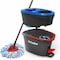 O-Cedar Mop with Bucket EasyWring Rinse Clean 12in W Spin Black/Red 168534 - alternate 1