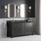 James Martin Vanities Brookfield 72" Double Vanity, Black Onyx, w/ 3 CM Charcoal Soapstone Silestone Top 547-V72-BKO-3CSP - alternate 6