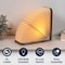 Jonathan Y Darla 10.6" Modern Art Deco Paper Half Pleated Fan LED Table Lamp, Natural JYL9108B - alternate 8