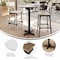 Flash Furniture 31.25" Round Tabletop, Seamless Surface Technology, White Faux Marble, 22x22 Black Bar Height X-Base ST-RD31-WHMAR-T2222B-GG - alternate 8