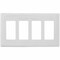 Hubbell Wiring Device-Kellems Wallplate, 4G Dec, Snap-On, White NPS264W - alternate 1