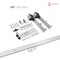 Sartodoors Sturdy Barn Door Solid Core Modern Interior QUADRO4113BD-S-SS-18 - alternate 4