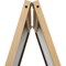 M&T Displays Rustic Wood 18.1x26.5 Inch Double Sided Chalkboard A-Frame UWOD004668X2000 - alternate 7