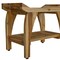 Homeroots Compact Rectangular Teak Shower Bench With Handles In Natural Finish 376721 - alternate 9