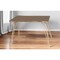 Homeroots 48" Brown And Gold Solid Wood And Iron Dining Table 517762 - alternate 4