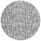 Homeroots 8' Gray And Charcoal Round Abstract Washable Indoor Outdoor Area Rug 602505 - alternate 9