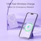Alpha Digital Magnet Power Bank- 10,000mAh, Wireless Charge, Phone Stand -Purple ZL014-PPL - alternate 7