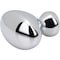 Designperfect 1-1/4 Overall Length Oval Cabinet Knob, Polished Chrome DPA-B7KPC - alternate 4