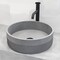 Vigo Cypress Concreto Stone Round Fluted Bathroom Vessel Sink VG04072 - alternate 7