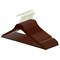 Nahanco 17in Mahogany Wooden SlimLine Suit Hanger w/ Pant Bar and Gold Hook, 50PK SL70317WB50GH - alternate 4