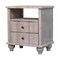 Homeroots 25" Brown Solid Wood Two Drawer Nightstand 719628 - alternate 9