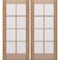 Doornmore G108, 74.5" x 82" ( 2x36" Door) Left Hand, Mahogany SDL 8 Lite Exterior Door G108-SW-3680_2_LI - alternate 1